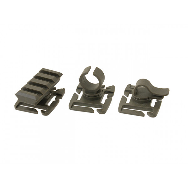 MOLLE WEBBING ATTACHMENT CLIP PACK -OLIVE [FMA]